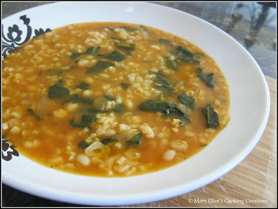 MECC white bean and spinach soup